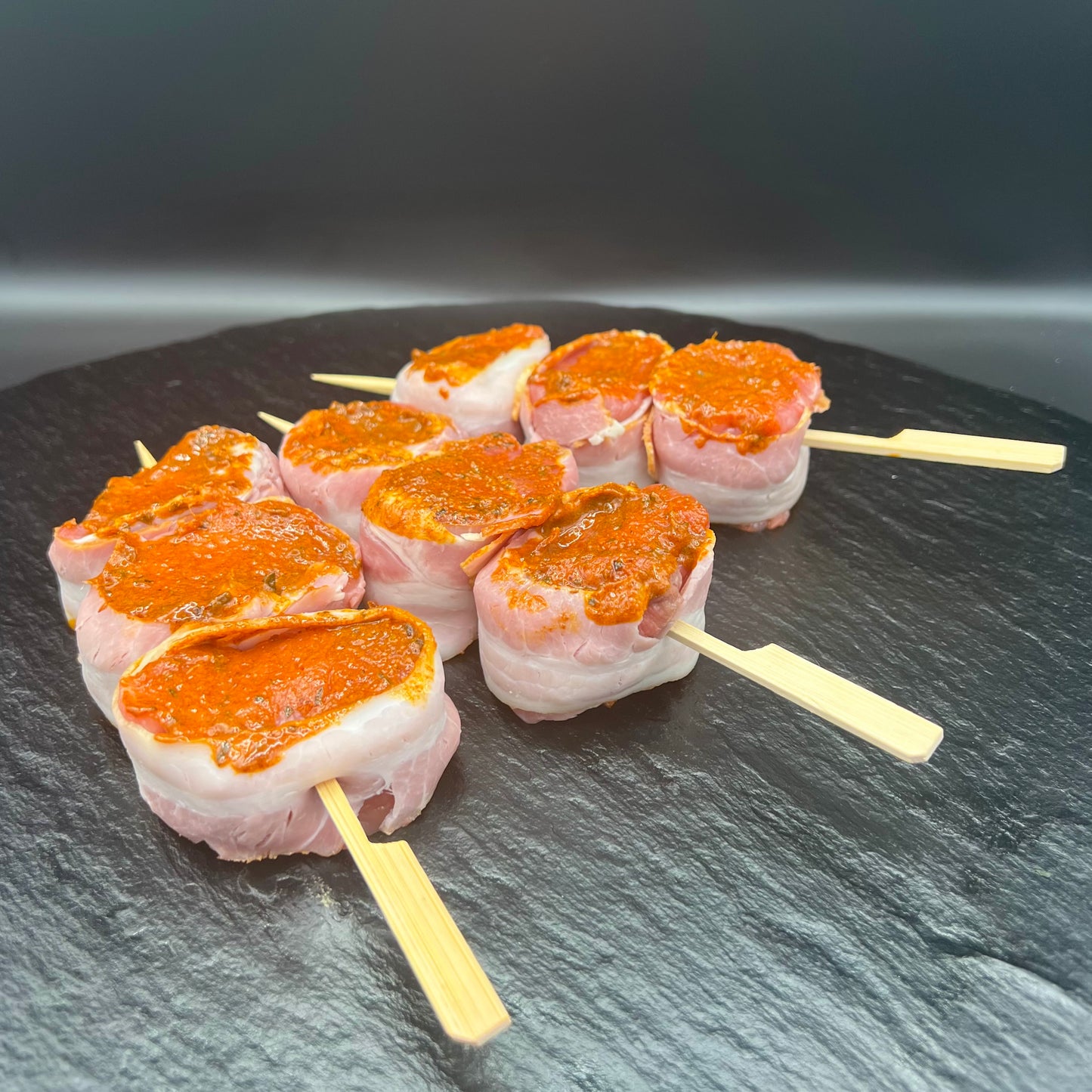 Filet-Spieß vom Landschwein mit Bacon & SMOKY-Marinade (230g)