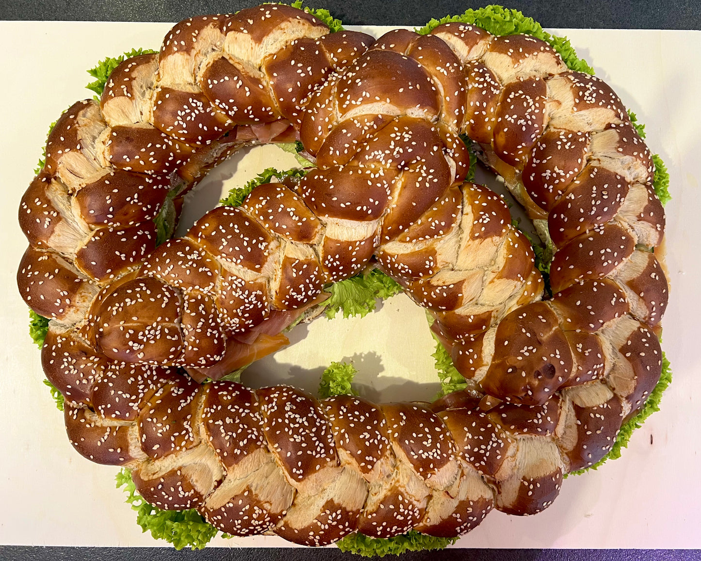 Brezenparty mit Räucherlachs für 10 Personen