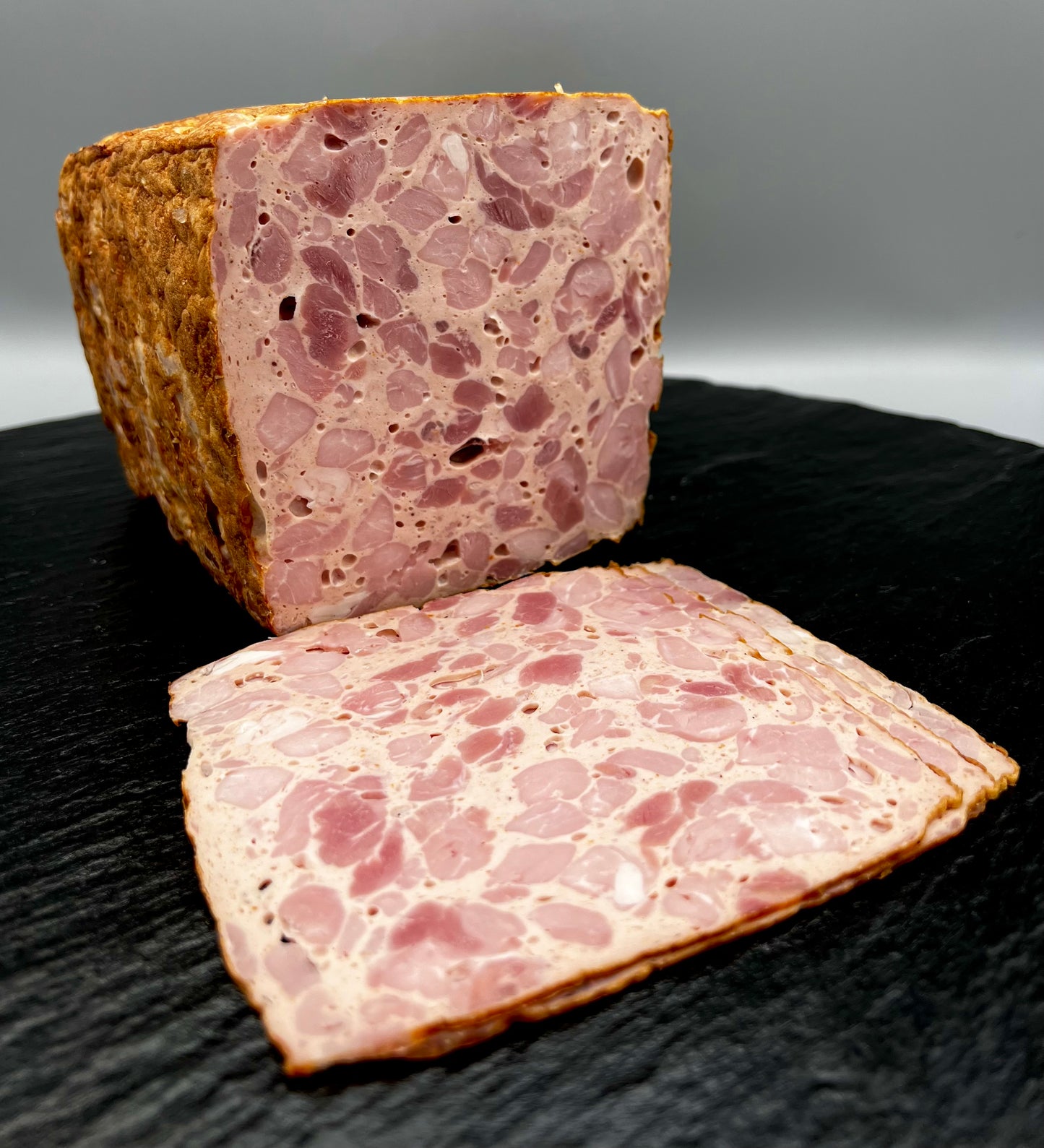 Schweinskäse in Scheiben